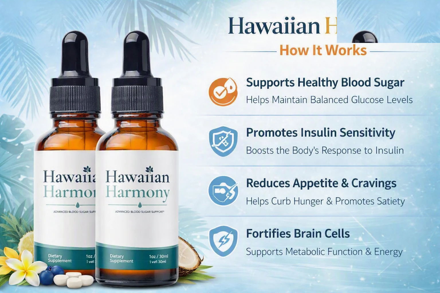 How Hawaiian Harmony works infographic